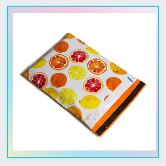 Poly mailers citrus 10x13 Oranges, Lemons yellow, Shipping, gifting - Picture 1 of 1